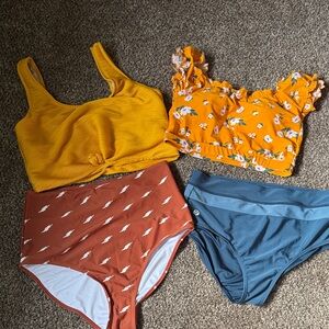 Swim lot- mix and match: Nani and coral reef| High-Waisted Bottoms